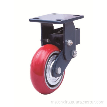 Cross spring Shock menyerap Movable Immovable Caster